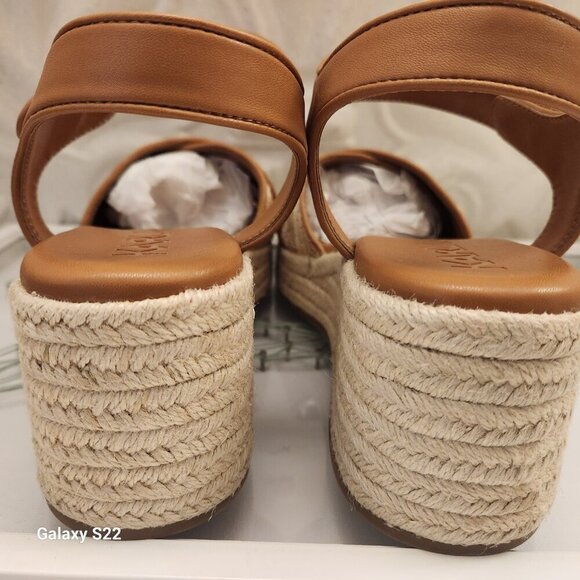 Karl Lagerfeld "Celest Raffia" Espadrille Wedge Sandals. NIB. Size 11 - Picture 7 of 11